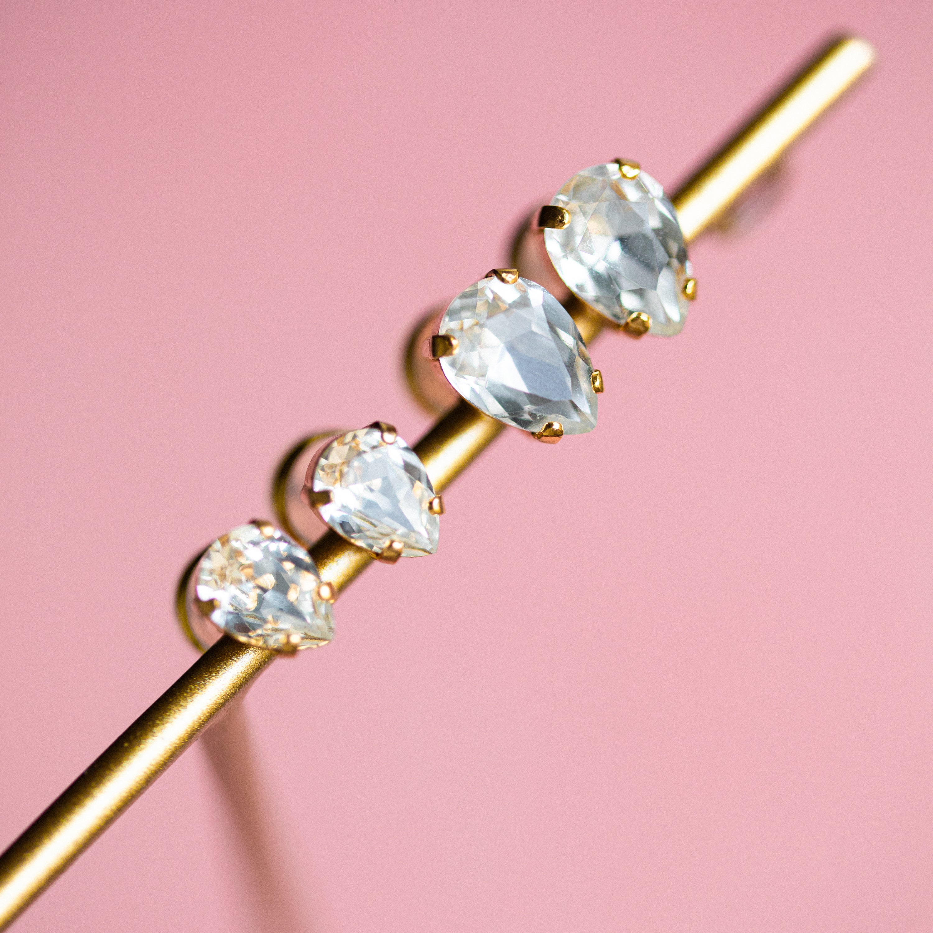 orecchini goccia swarovski a lobo da sposa 