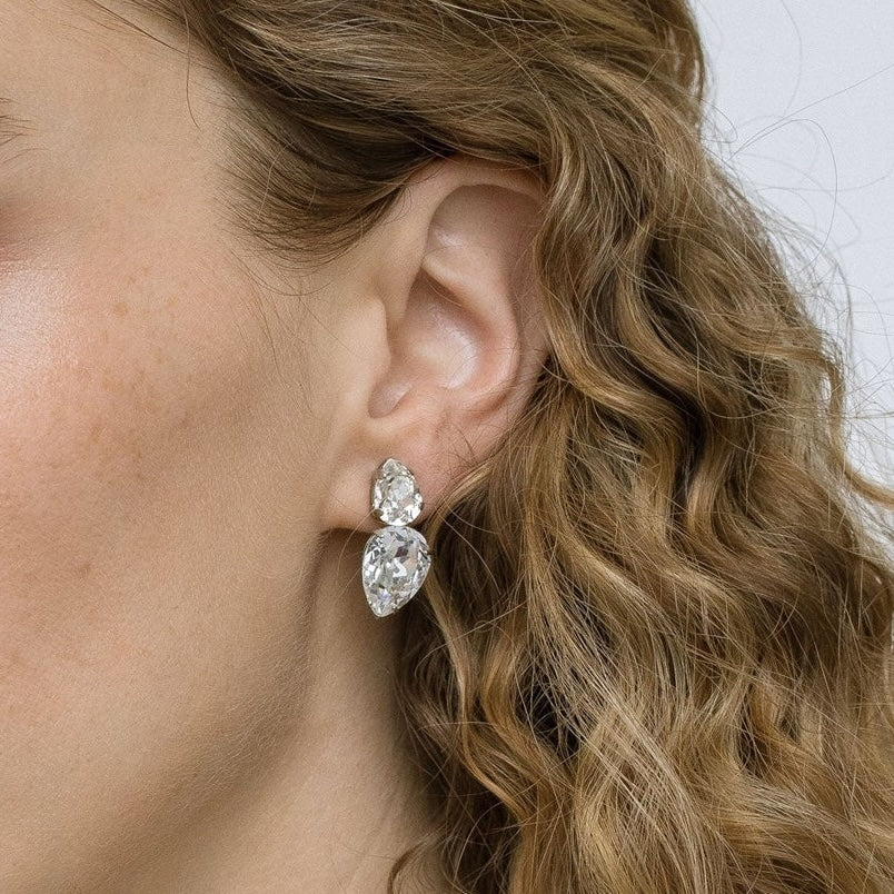 orecchini sposa goccia a lobo