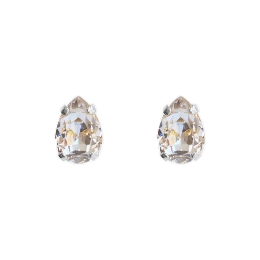 CASSIECA Set 4 Paia Orecchini A Goccia Eleganti Per Sposa, A Clip Con Strass E Zirconi, Ipoallergenici, Senza Nichel, Regalo Donna