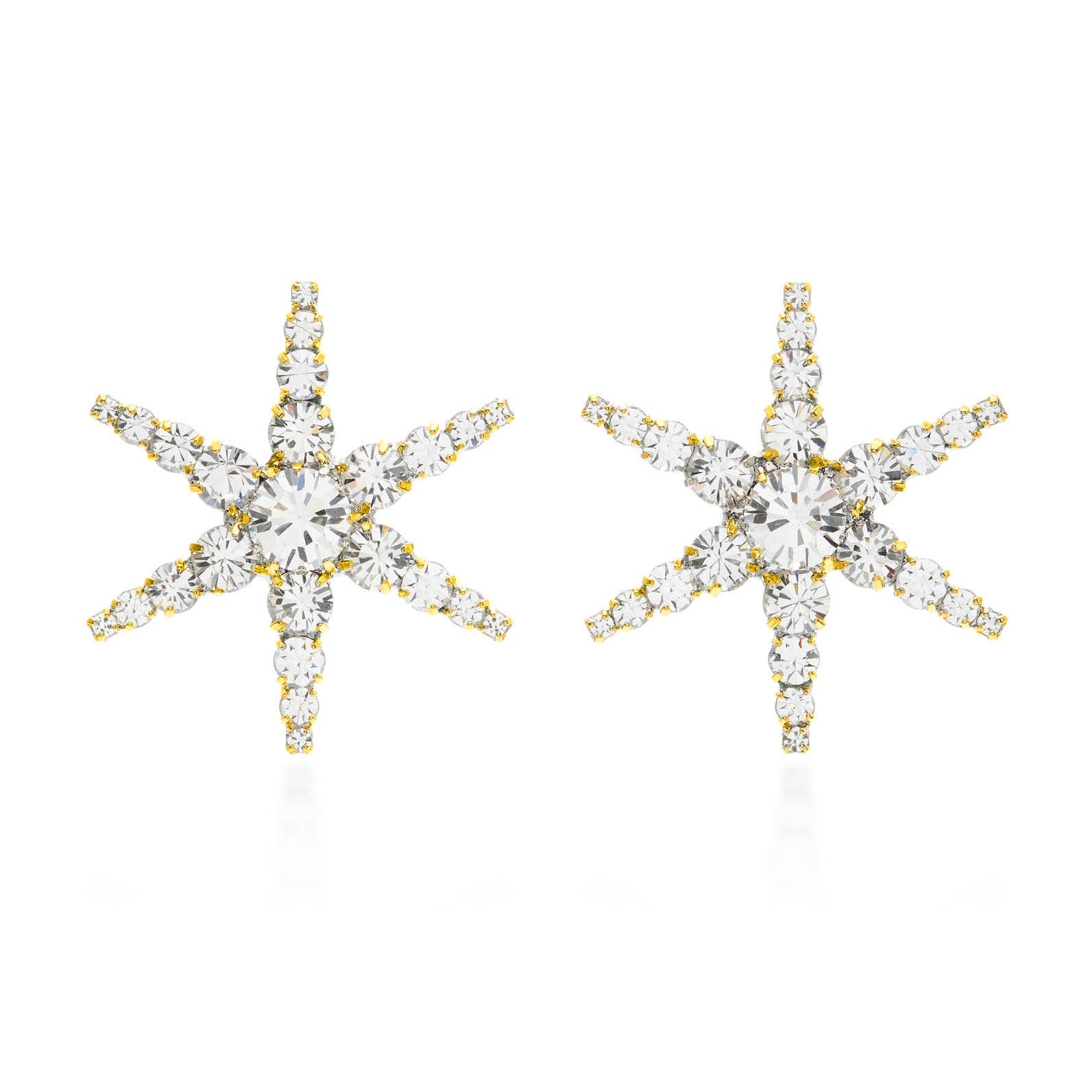 Orecchini stella swarovski a lobo