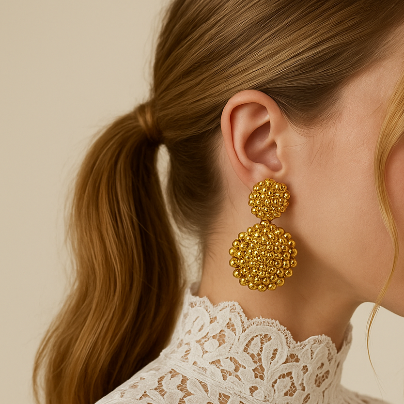 orecchini sposa vintage oro indosaati