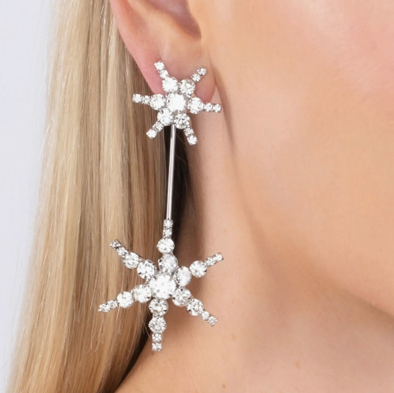 orecchini con stelle swarovski