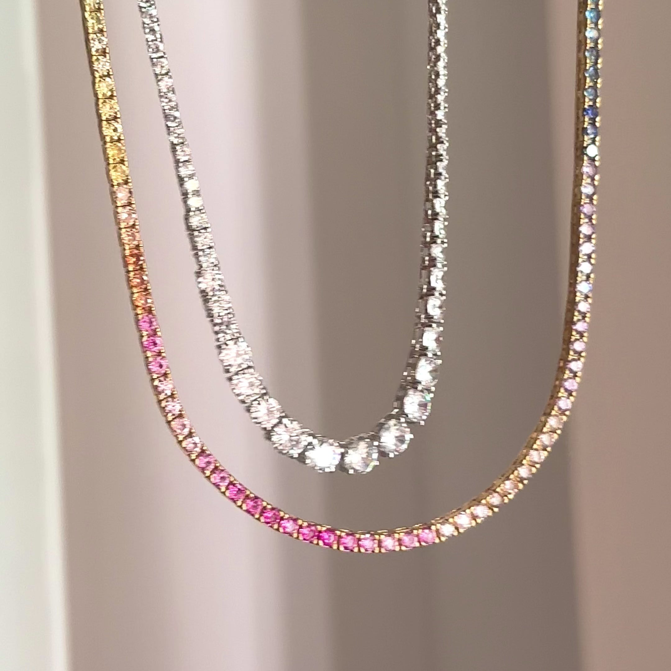 collana tennis argento 925