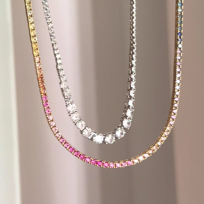 collana tennis argento 925