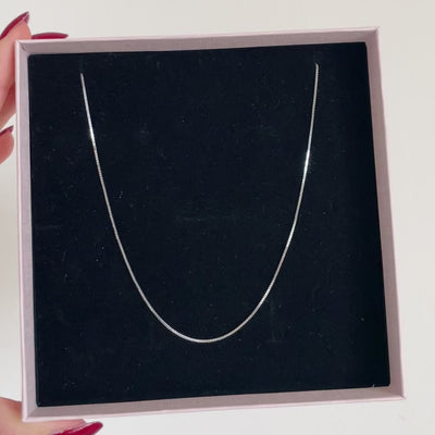 catenina in maglia veneziana sottile e argento 925 