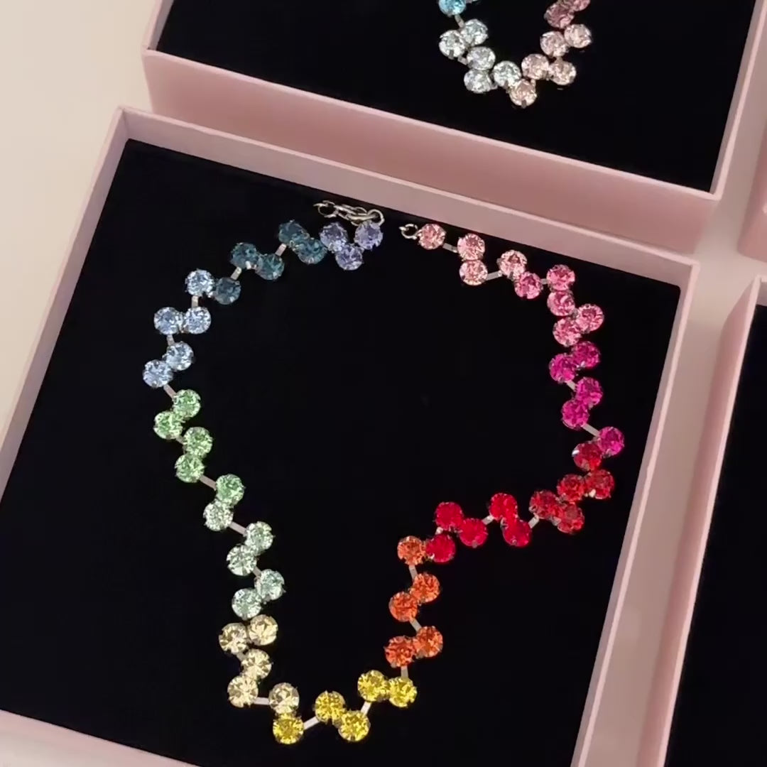 collane con swarovski arcobaleno