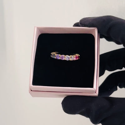 dettagli anello veretta arcobaleno