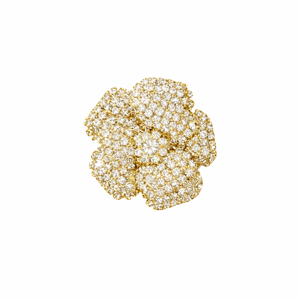 spilla color oro con swarovski