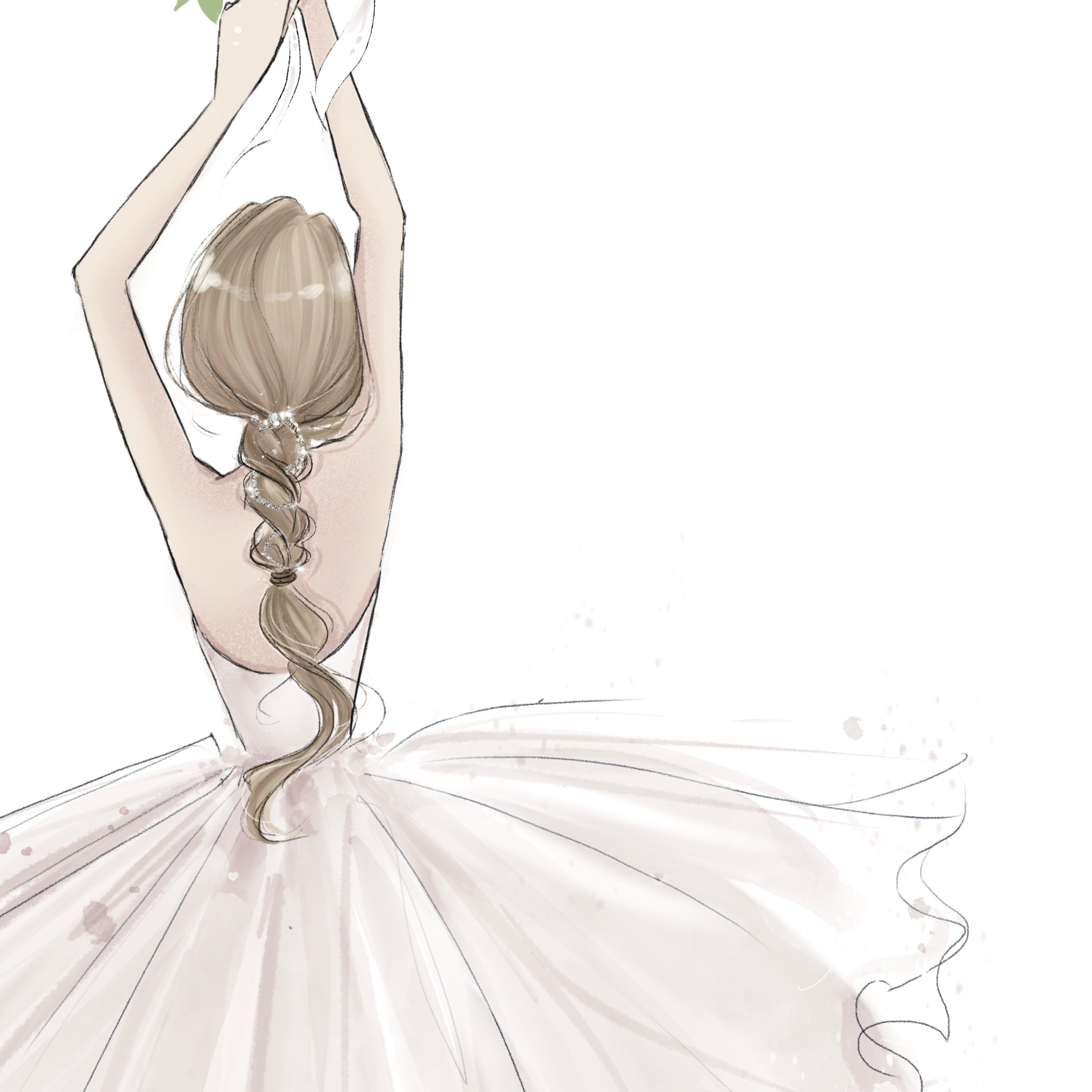 treccia da sposa con swarovski per capelli