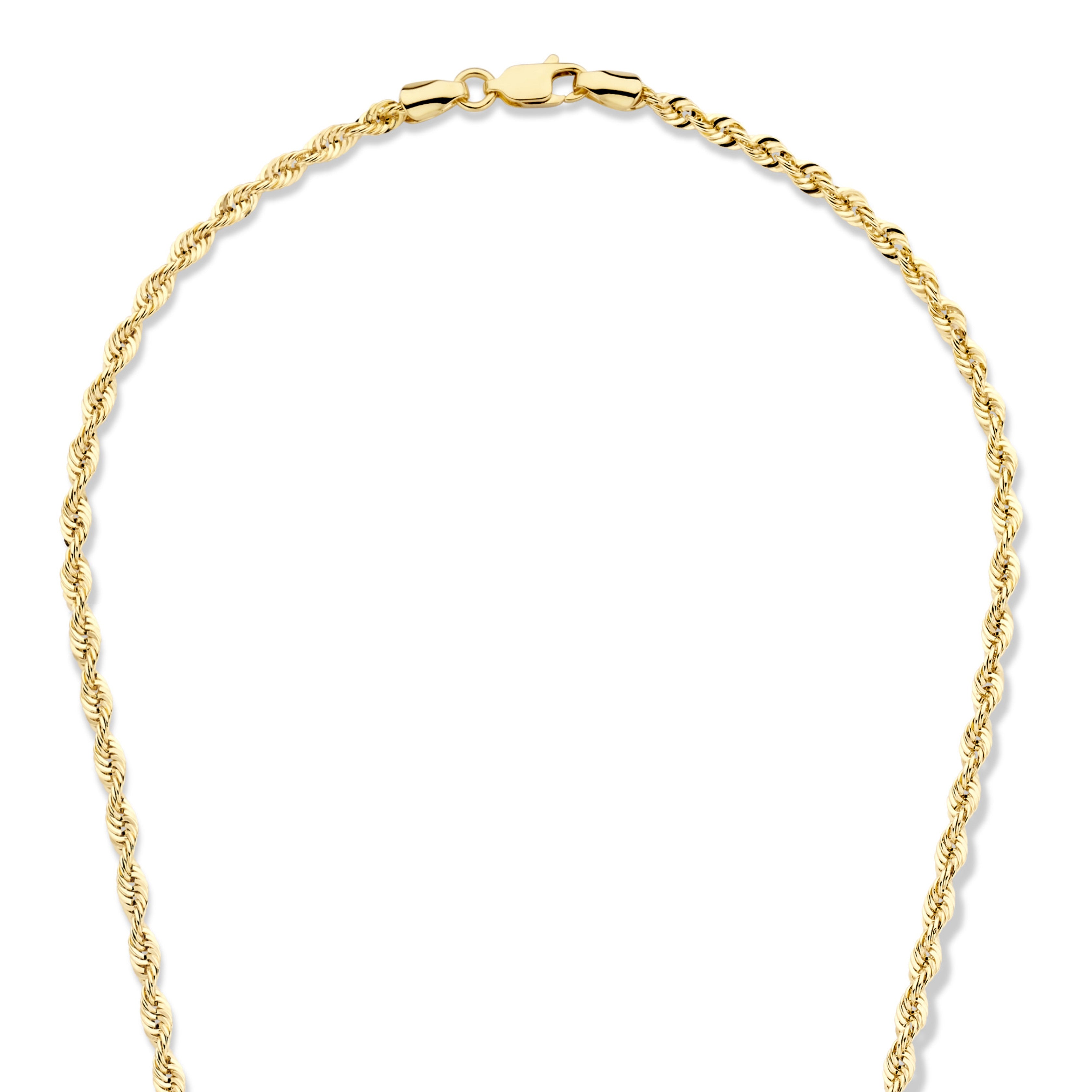 Collana fune oro in argento 925